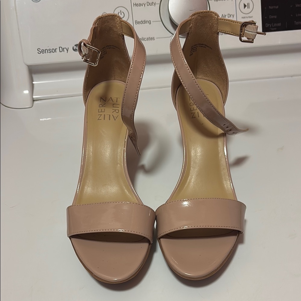 Naturalizer Tan Heels Elegant Stiletto Sandals